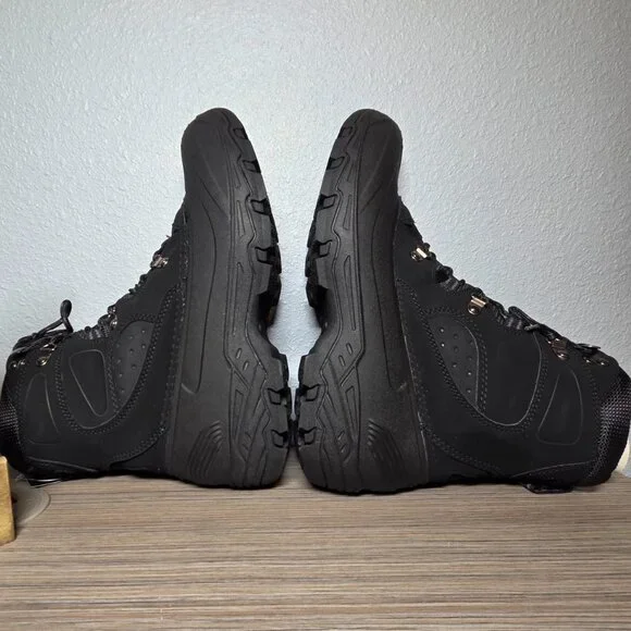 NEW!!! London Fog Breckenridge Black Insulated Hiking Boots 10M Waterproof - Picture 4 of 8